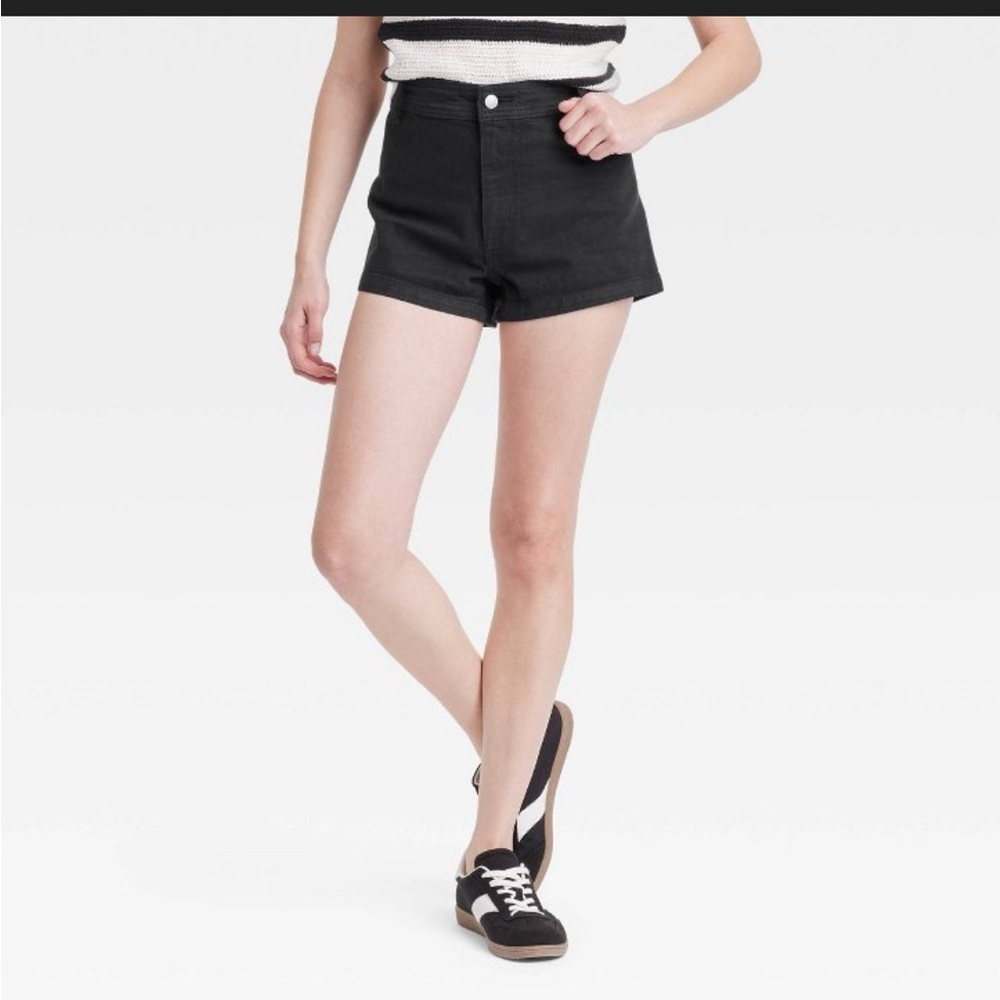 💕NWT Universal Thread Black High-Rise Sailor Shorts size 12